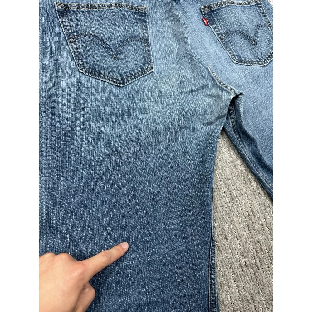 Vtg Levi's 569 Jeans Men 36x34 Fits 38x33.5 Blue Denim Loose Straight Baggy Y2K